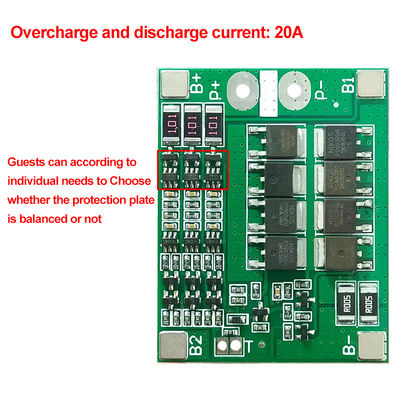 CA-3S-25A-B-T Li-Ion 18650 BMS PCM Ban bảo vệ pin BMS PCM với cân bằng cho Li-Ion Lipo Battery Cell Pack module DIY