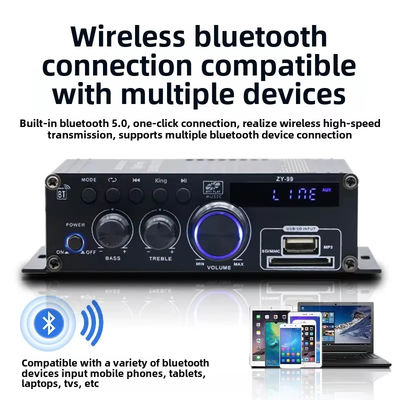 Hifi Stereo Audio Power Amplifier 120W Dual Channel Power Amp Independent Control Equalizer Nhà tăng cường kỹ thuật số