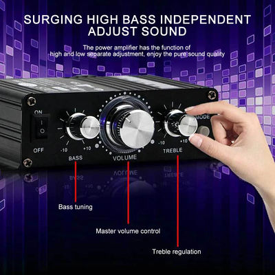 AK-270 12V 30W + 30W 2.0 Channel Bluetooth Power Amplifier cho rạp chiếu phim gia đình