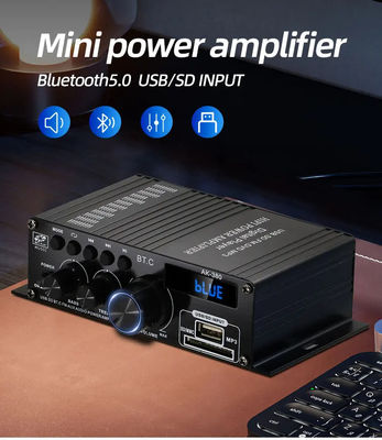 AK-380 5.0 Amplifier 2.0 Channel Car Home Theater Amplifier Mini HIFI Digital Audio Amplifiers Stereo USB OTG Input