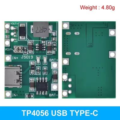 Loại C USB 3.7V 9V 5V 2A DC-DC Converters Board Mount Lithium Li-ion 18650 Bộ sạc pin 18650 Bộ sạc bước tăng điện
