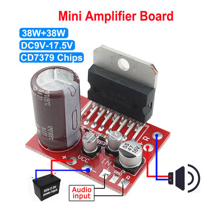 TDA7379 Stereo Power Amplifier Module Double Channel DC9V-17.5V 38W+38W Khối âm thanh khuếch đại