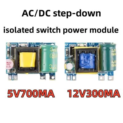 Mô-đun điện chuyển mạch AC/DC cách ly 5V/12V 700MA/300MA (3.5W) 220 rpm Các nguồn điện có thể cấu hình