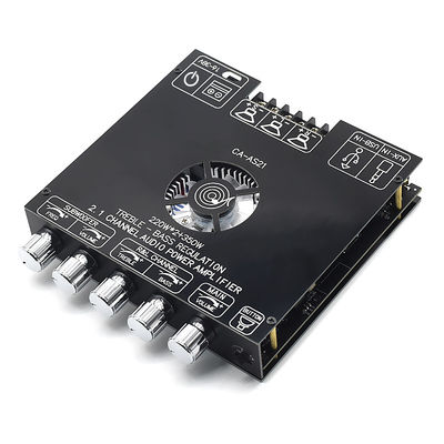 ZK-AS21 2.1 Channel Digital Power Amplifier Board Module 220W*2+350W High Low Tone Subwoofer TPA3255