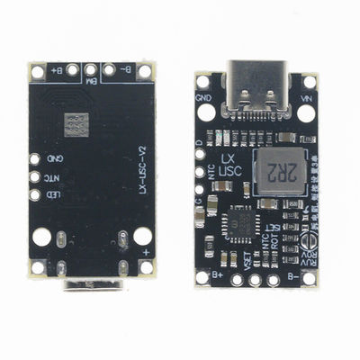 Loại C USB 2/3S BMS 15W 8.4V 12.6V 1.5A Lithium Battery Charging Boost Module với hỗ trợ cân bằng Sạc nhanh với chỉ số