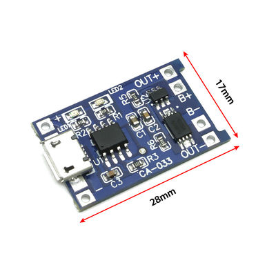 CA-033 Micro Type-c USB 5V Charging Board với chức năng kép 1A Li-ion Lithium Battery Charger Module 18650 TP4056 Standard
