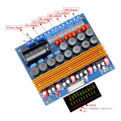 TPA3116 5.1 Channel Class D Digital Amplifier Board 100W+100W+4*50W Âm thanh cho loa mạnh mẽ