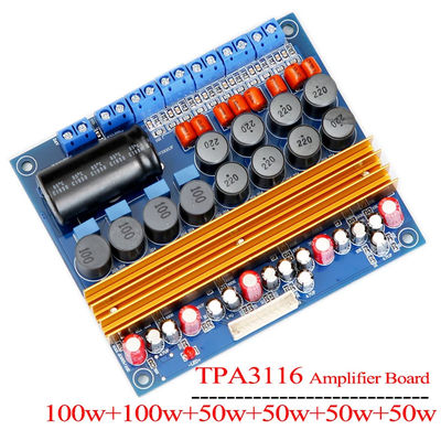 TPA3116 5.1 Channel Class D Digital Amplifier Board 100W+100W+4*50W Âm thanh cho loa mạnh mẽ