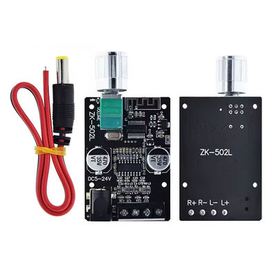ZK-502L Mini cho Bluetooth 5.0 DC 5-24V 50Wx2 Stereo Power Amplifier Bảng kỹ thuật số âm thanh không dây cho Bluetooth Amplifier Spe