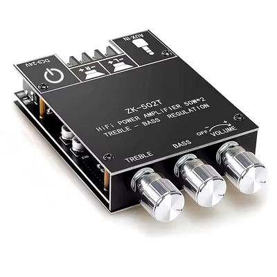TPA3116D2 Subwoofer Audio Amplifier Module ZK-502T 2-Channel Audio Stereo Board với 2 * 50W Bass AMP và Truyền thông AUX