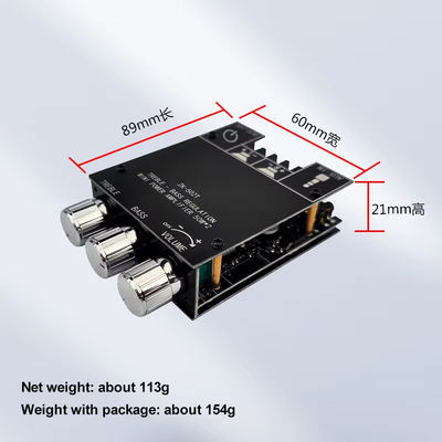 TPA3116D2 Subwoofer Audio Amplifier Module ZK-502T 2-Channel Audio Stereo Board với 2 * 50W Bass AMP và Truyền thông AUX