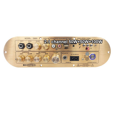 Bộ khuếch đại gia đình D900 2x50W + 100W công suất cao với bảng Bluetooth IC nhập khẩu 2.1 kênh