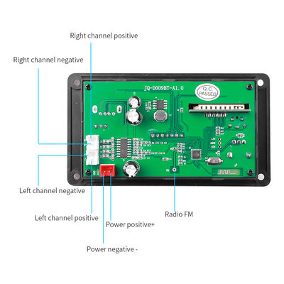 Bảng mạch khuếch đại 80W Bluetooth 5.0 Bảng giải mã MP3 với dải nguồn DC 5V-26V cho âm thanh xe hơi