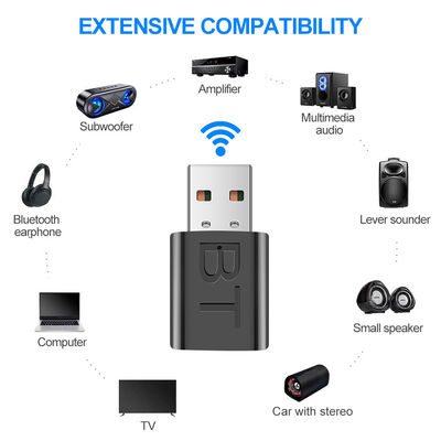Bộ chuyển đổi âm thanh Bluetooth 5.0 với phạm vi truyền 10m và chế độ kép để truyền phát âm thanh không dây