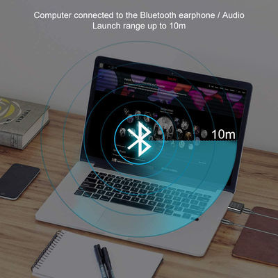 Bộ chuyển đổi âm thanh Bluetooth 5.0 với phạm vi truyền 10m và chế độ kép để truyền phát âm thanh không dây