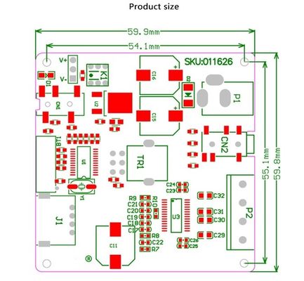 CA-1017 30W Stereo Bluetooth Amplifier Board với đầu ra 24V