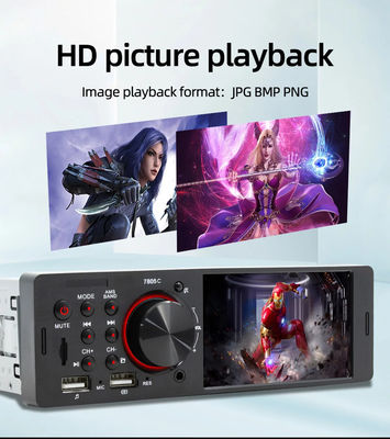 Máy phát DVD xe hơi 4' 1 Din HD Bộ xử lý tín hiệu kỹ thuật số Stereo Máy phát thanh xe hơi đa phương tiện Video Voice Reversing Camera Máy phát MP5