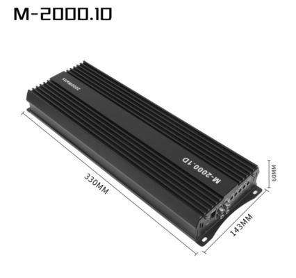 Bộ khuếch đại công suất âm thanh xe hơi 12V 2000W công suất cao, loa siêu trầm Mono Class D 2000 Watt với bộ phân tần