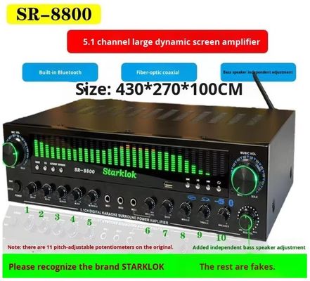 Áo:Cyclone No. 8 Sản phẩm có màu sắc 3 chiều gia tăng nhà bộ với SR8800 Amplifier và Subwoofer 10 inch
