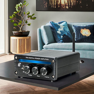 Kênh 2.0 2*100W BT 5.0 Đèn RGB Âm thanh nổi kỹ thuật số mới Bộ khuếch đại tuyến tính công suất cao Mini Hifi gia đình