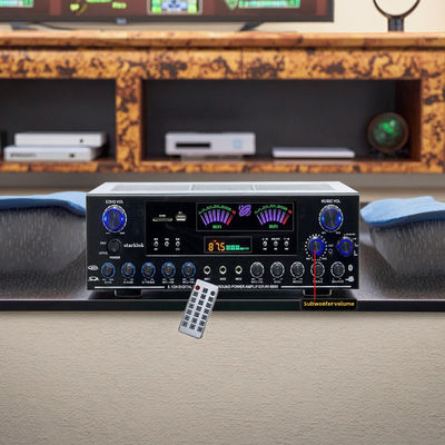 AV-9898 Cannon Home Audio Receiver Home Amplifier 5.1 CH 500W*2+200W Surround+300W Subwoofer Đứng bền kim loại độc lập thụ động