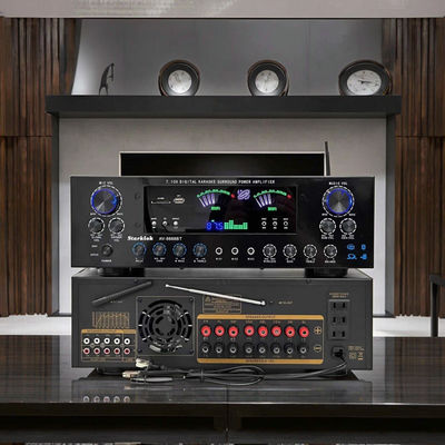 AV-8888BT chuyên nghiệp 7.1 kênh 2000W Bộ khuếch đại rạp hát gia dụng điện cực cao BT Hệ thống âm thanh xung quanh không dây tại nhà KTV