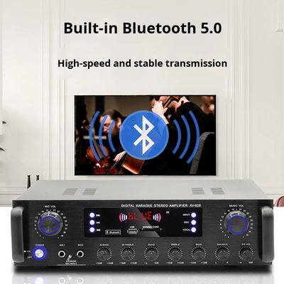 AV-628 Bộ khuếch đại loa siêu trầm đồng trục 2.1 kênh 600W Chuyên nghiệp tại nhà, Mẫu công suất cao, Bộ thu quang học BT xuyên biên giới