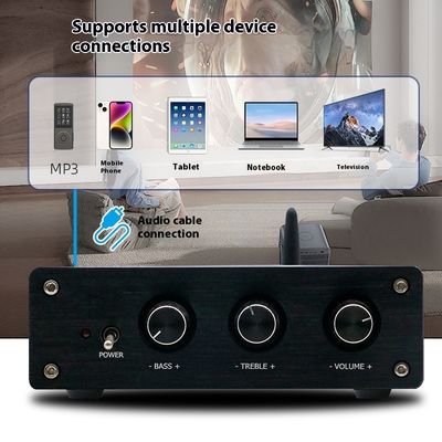 Chuyên nghiệp 2.1 kênh 400W HiFi tăng cường kỹ thuật số công suất cao cho xe hơi gia đình Audiophile Intel Processor Receiver Amplifier
