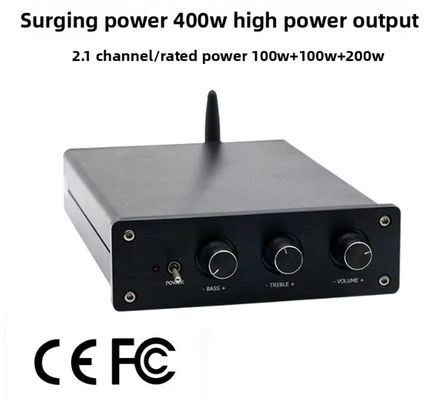 Chuyên nghiệp 2.1 kênh 400W HiFi tăng cường kỹ thuật số công suất cao cho xe hơi gia đình Audiophile Intel Processor Receiver Amplifier