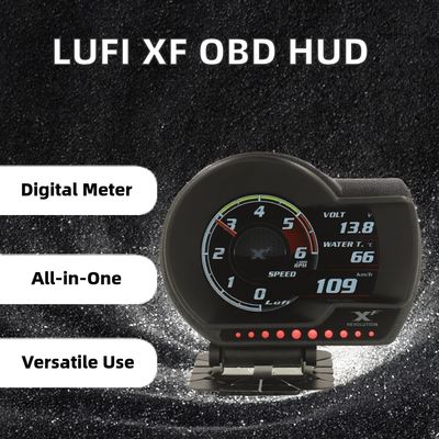 Đồng hồ đo kỹ thuật số ô tô Obd2 Áp suất tuabin Màn hình HUD đa chức năng Hiển thị trên kính lái Đồng hồ đo OBD Điện tử ô tô cao cấp