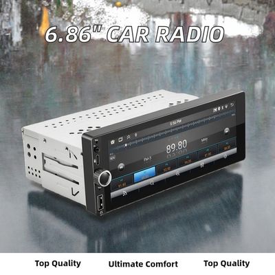 Đầu radio ô tô CarPlay/Android Auto 6.86 inch một DIN với màn hình cảm ứng LCD Kết nối USB Vị trí bảng điều khiển