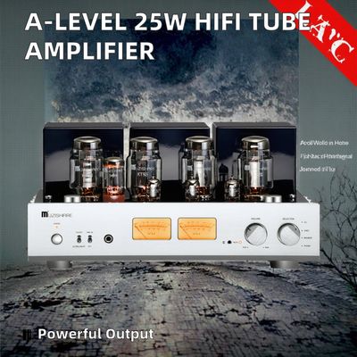 Bộ khuếch đại âm thanh ống HIFI gia đình A-Level 25W+25W công suất cao, tích hợp bộ thu tai nghe và loa, bộ khuếch đại Class