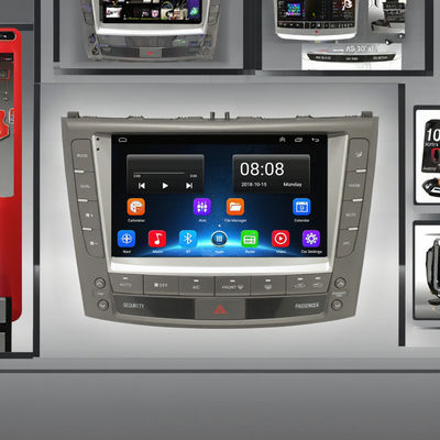 2 Din Android Car Stereo Audio GPS MP5 Player Bảng điều khiển Máy phát DVD gắn trên Xe sang trọng IS250 IS300 IS350 2005-2012 Mô hình