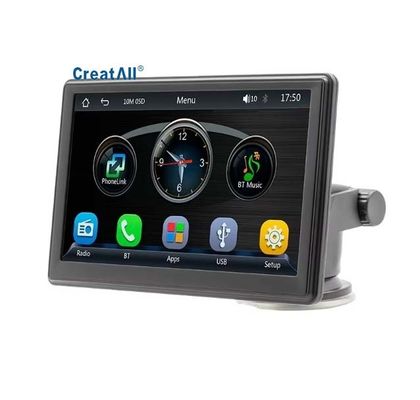 Đầu phát MP5 CarPlay không dây di động 7 inch Creatall cho Bluetooth, khe cắm thẻ đa phương tiện xuyên biên giới mới, hỗ trợ WAV