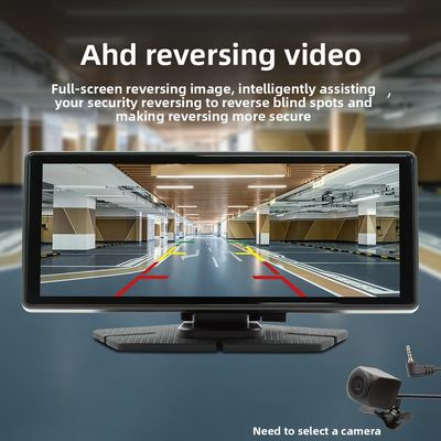 Creatall 8.1inch thiết bị điều hướng xe hơi cầm tay tất cả trong một thiết bị không dây CarPlay phía trước phía sau ghi âm kép Dash Cam cho bảng điều khiển