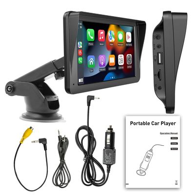 Creatall Màn hình dẫn đường ô tô di động 7 inch, camera lùi không dây, kết nối Bluetooth MP5 HD, USB, Carplay xuyên biên giới