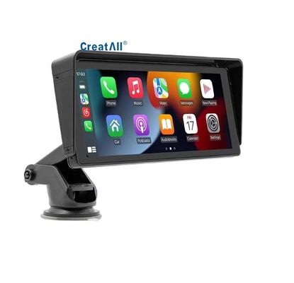 Máy nghe nhạc MP5 ô tô di động Creatall 10.26 inch cho Camera chiếu hậu HD BT, Bộ phát FM, CarPlay không dây, Bảng điều khiển