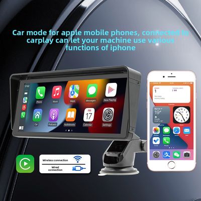 Máy nghe nhạc MP5 ô tô di động Creatall 10.26 inch cho Camera chiếu hậu HD BT, Bộ phát FM, CarPlay không dây, Bảng điều khiển
