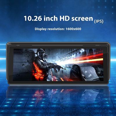 Máy nghe nhạc MP5 ô tô di động Creatall 10.26 inch cho Camera chiếu hậu HD BT, Bộ phát FM, CarPlay không dây, Bảng điều khiển