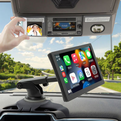 Máy nghe nhạc MP5 di động Creatall 9 inch độ nét cao Màn hình lớn CarPlay có dây/không dây cho Bluetooth Bảng điều khiển 1 năm