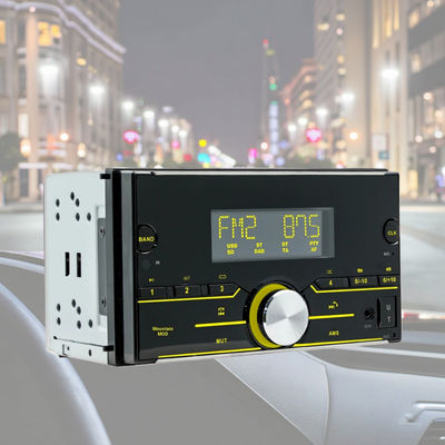 Creatall 12V Đầu Đọc MP3 Xe Hơi Hai Đĩa Thông Minh cho Bộ Khuếch Đại Xe Hơi Bluetooth Radio Đèn Màu Kết Nối Aux Thẻ SD 1 Năm
