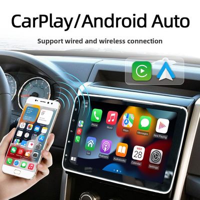 Creatall 10.1 Inch Central Control Car Android GPS Navigation Unit CarPlay cho BT USB 360 độ quay màn hình đầu duy nhất