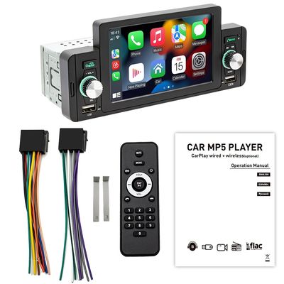 Đầu phát MP5 ô tô Creatall 5 inch cho Camera lùi Bluetooth CarPlay có dây/không dây Hỗ trợ định dạng âm thanh WAV MP3 APE USB