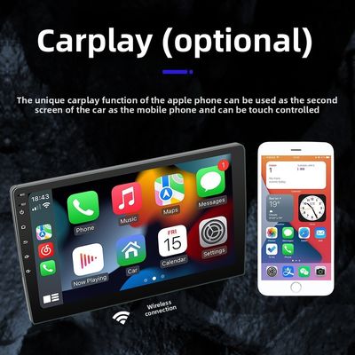 Bộ chuyển đổi CarPlay không dây Creatall 10 inch với kết nối điện thoại Bluetooth, Camera quan sát phía sau HD, Tích hợp điều hướng GPS Android