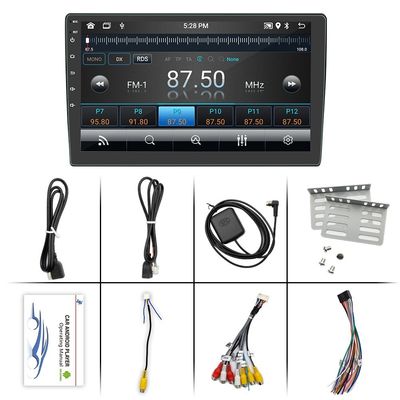 Bộ chuyển đổi CarPlay không dây Creatall 10 inch với kết nối điện thoại Bluetooth, Camera quan sát phía sau HD, Tích hợp điều hướng GPS Android