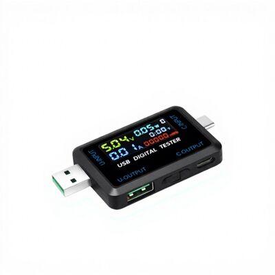 USB-C Digital Multi-Function Power Meter Real-Time Voltage Current & Capacity Display CD4-30V Range