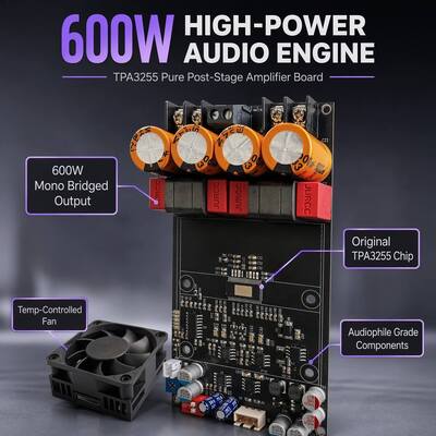 3002 Pure Post-Stage Digital Amplifier Board High Power TPA3255 Stereo/Bridge-Mono 600W Made in China