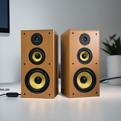 Cyclone No. 8 8-inch High-Fidelity HiFi Bookshelf Speaker RGB LED Battery-Powered Audio Karaoke for Home Theatre