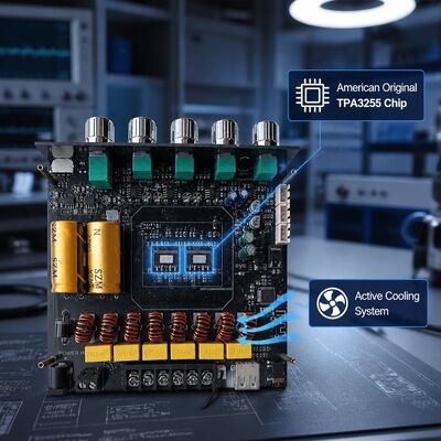 2.1 Channel Dual TPA3255 Bluetooth 5.1 Amplifier Board Audio Amplifier Module 220W + 220W + 350W