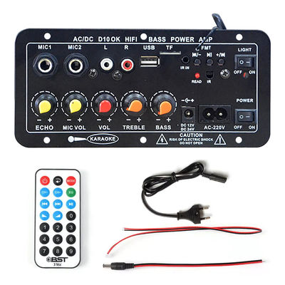 D10 BT Amplifier Audio Board với 200W Peak Power Bluetooth 5.0 và Dual Microphone Input cho Karaoke